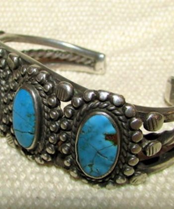 Bracelet-early-4-stone-Navajo