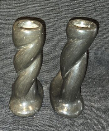 Pottery, black candlesticks, Reycita Cosen (4)