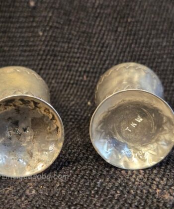 Salt & Pepper shakers, Navajo silver (5)